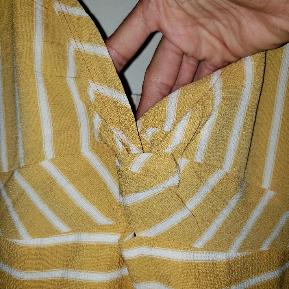 Yellow & White Pinstripe - •Crystal Sky•| Jumpsuit - Picture 5 of 8